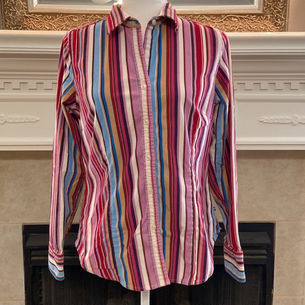 IZOD Vintage Corduroy Striped Button Down